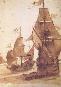 Claude Lorrain Two Frigates (mk17) oil painting on canvas